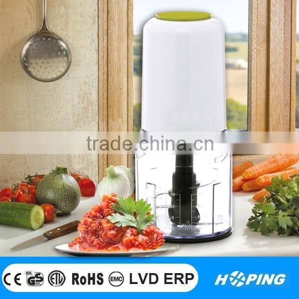 Electric food chopper/processor double blades