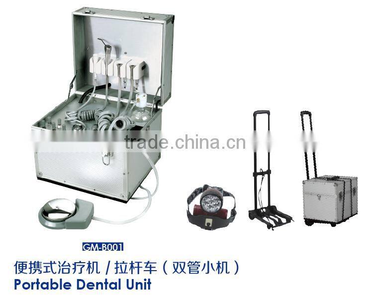 Portable dental unit Luggage Type Built-in Air Compressor GM-B001
