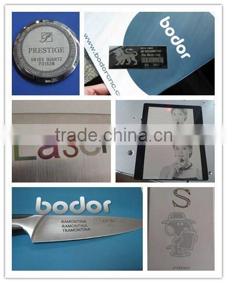 Mobile phone keypad/ plastic translucent keys Hand-hold fiber laser marking machine