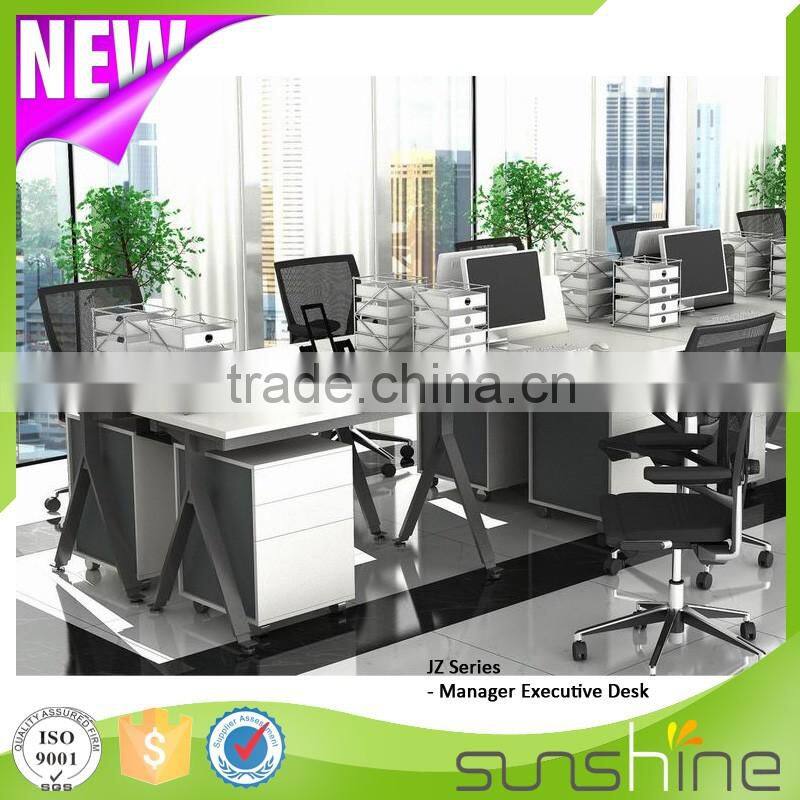 Customized Drawing Design Office Furniture Workstations 4 People Office Desk Factory Price From China