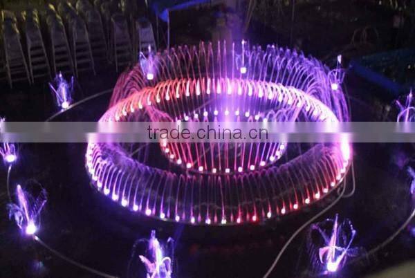 Round Shape Water Screen Projection With Laser Show System For Large Lake