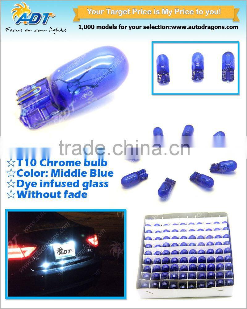 Hiway led light 194 w5w t10 Car Chrome bulb Middle blue auto bulbs