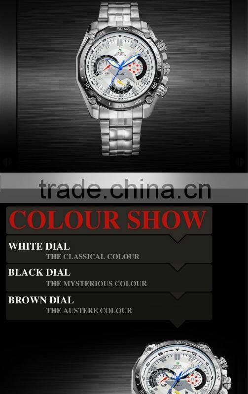 Men sports watch japan quartz movement custom watches fashion wrist branded stainless steel mens hand watch