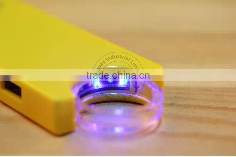 2015 specialized gift LED power ring portable mobile phone charger 3000mah for ipad