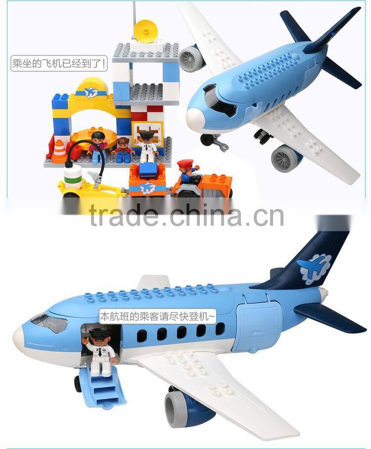 Environmental Blocks For Games Children's ! 69PCS Airport Theme Le Building Blocks Set mega blocks