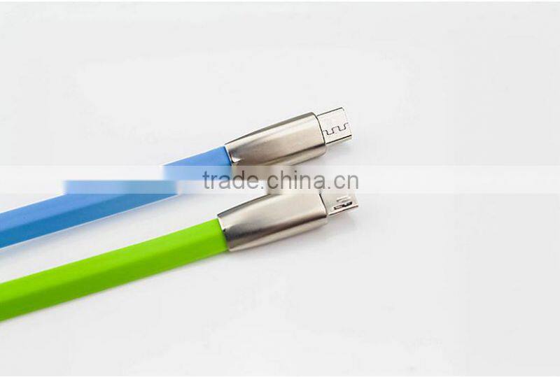 Fast Charge 2.0 Current Usb Data Sync Cable Charger Cable Metal Head Data charging Cable