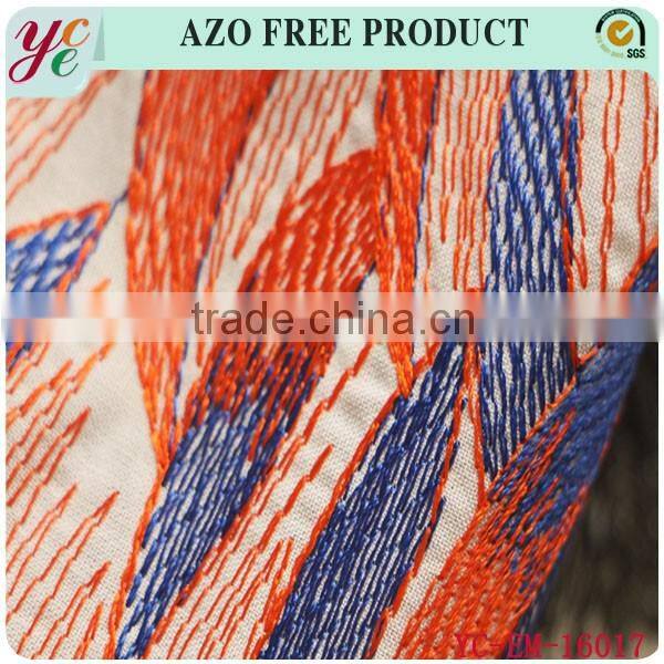 Hot sale wholesale laser cut fabric flowers pattern embroidery fabric