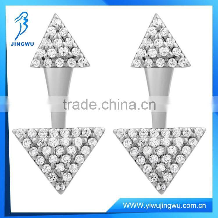 Sterling Silver Front and Back Fashion Earrings 2016