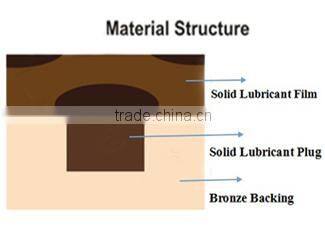Customized solid lubricant brass graphite bushing