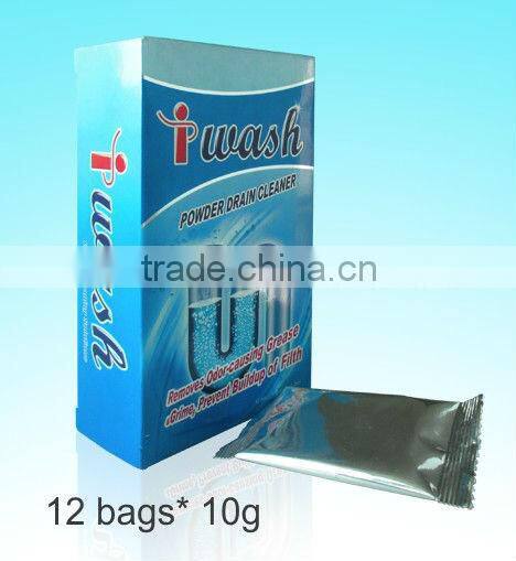 On Promotion Safe-To-Use Concentrated Powder Drain Cleaner 0.35oz*6pcs Do Not Harm Plumbing or Septic Systems