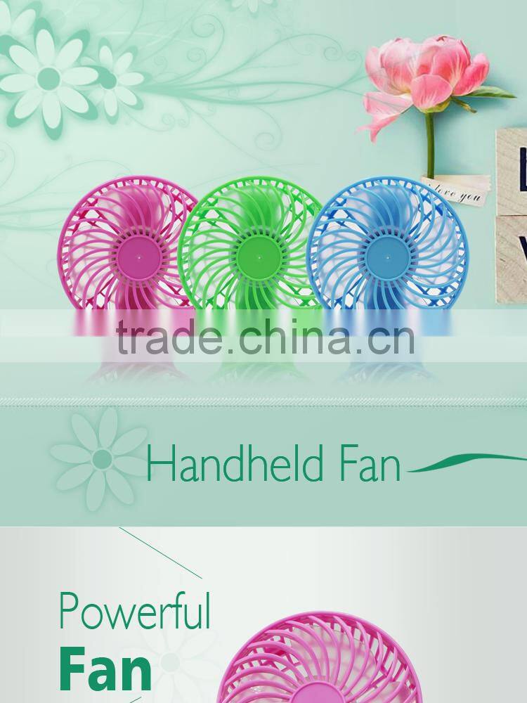 Usb Table Rechargeable Mini Fan with Led Lights