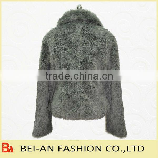 fashion lady's fake fur jacket