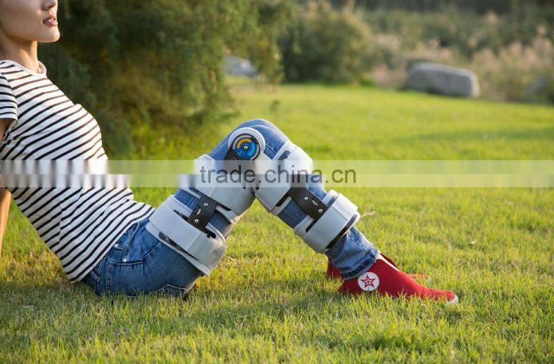 ROM knee joint fixing brace orthopedic hinged knee brace, adjustable medical use articulatio genus External Fixator