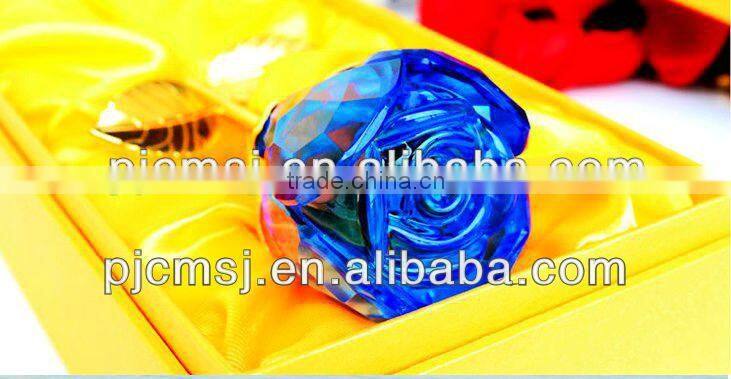 beautiful crystal rose as decoration or gifts