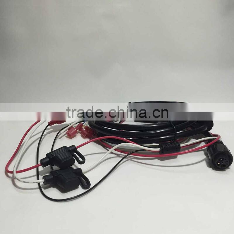 Electric cable waterproof electrical connector 8 pin cable with ferrite ring magnet