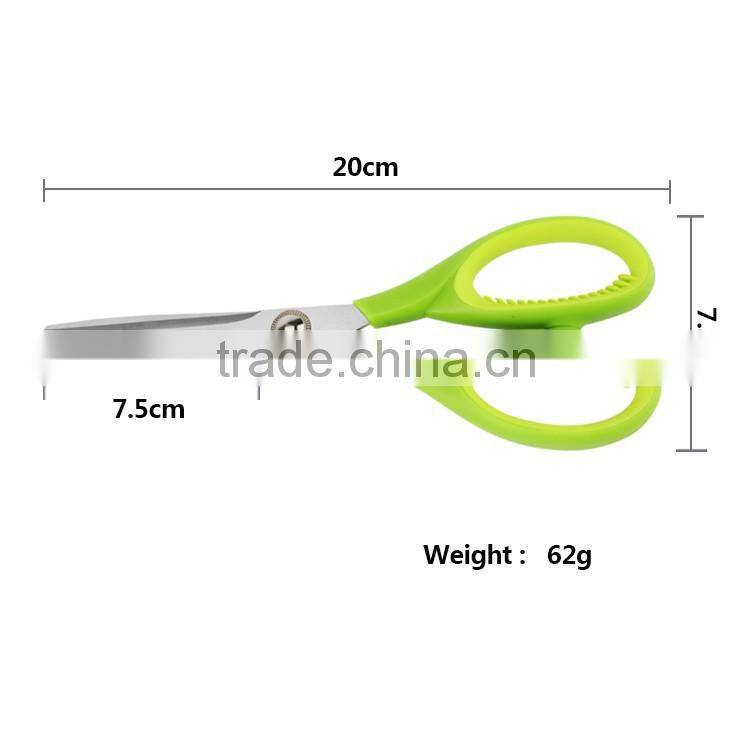 Fashion plastic handle office scissor high quality paper scissors