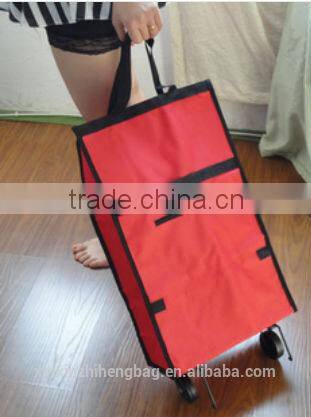 Portable Folding Shopping Bag With Wheels