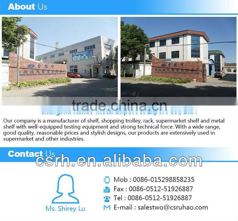 RH-VFSE SECC Base +SS Mesh Single Supermarket Vegetable And Fruit Display Shelf