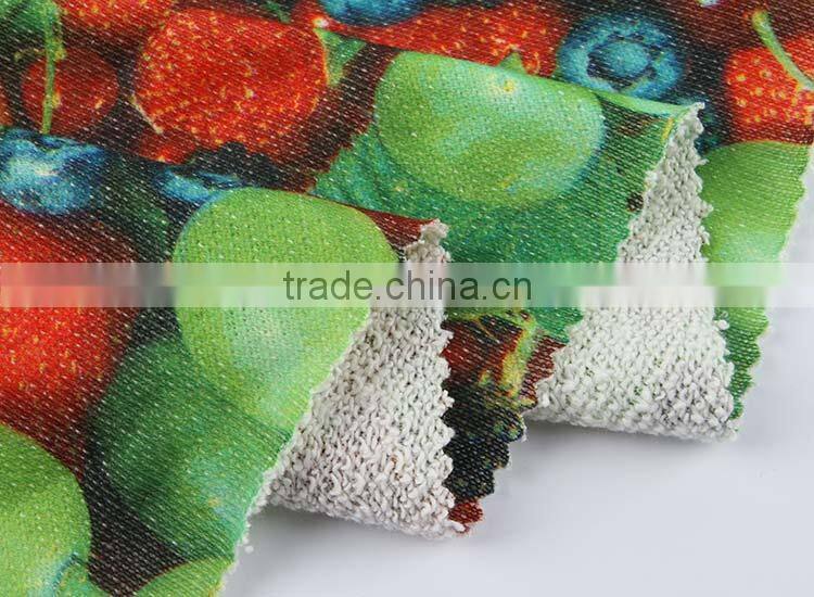 Famous Brand New Design Wholesale polyester french terry fabric forsweater for women