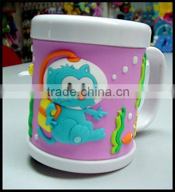 New style eco-friendly plastic coffee cups mugs with lid