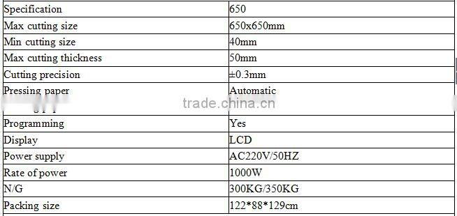 650mm/24inches Carboard Paper Cutter Machine