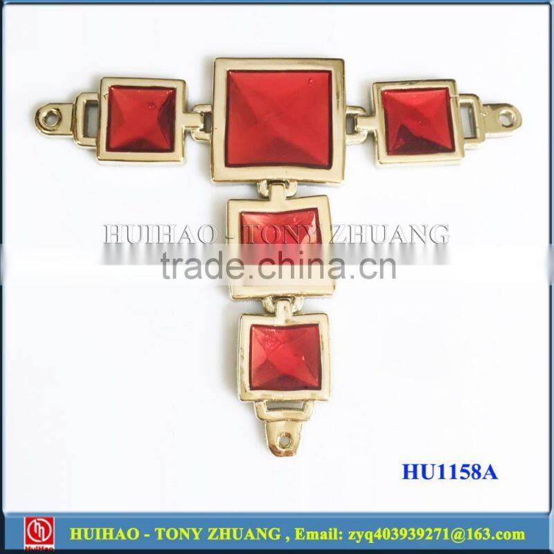 Pink color plastic flip flops buckle chain HU1158C