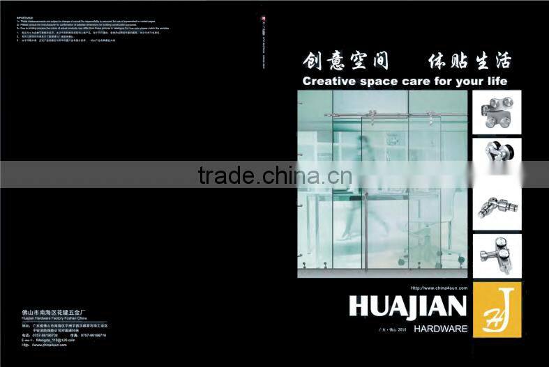 2015 hot sell construction designer glass bathroom door roller