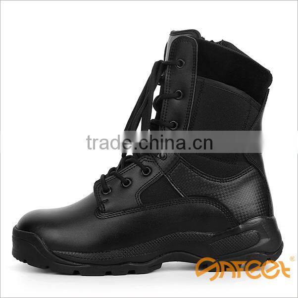 Army Military Boots Black Genuine Leather Men Protective boots Factory High Quality SA-8316