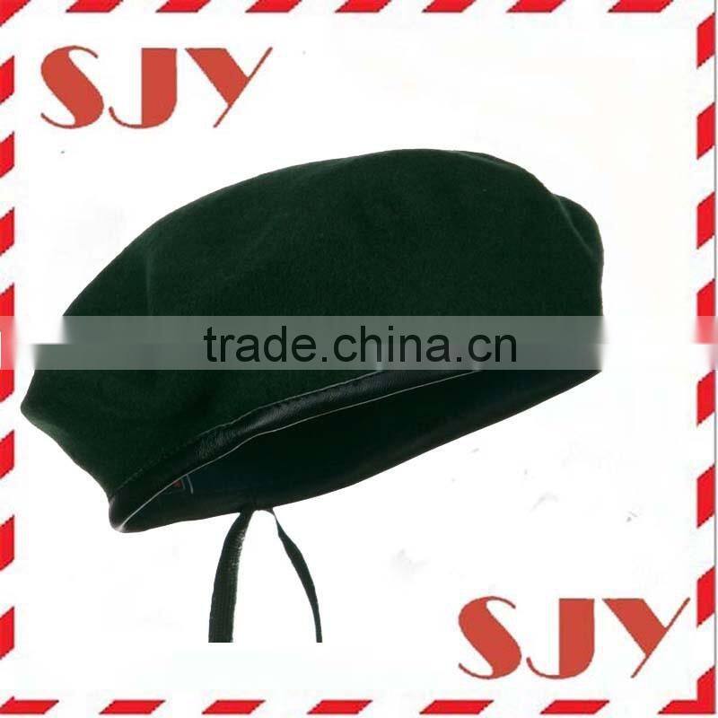 100% Wool Mens military Brown Beret