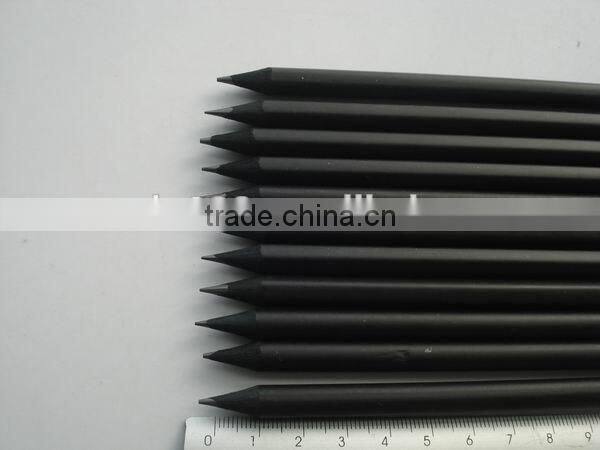 custom printed black wood pencil with eraser for shool students