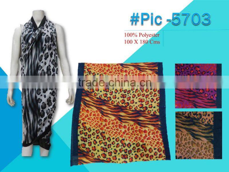Fancy polyester prints scarf 2016-2017