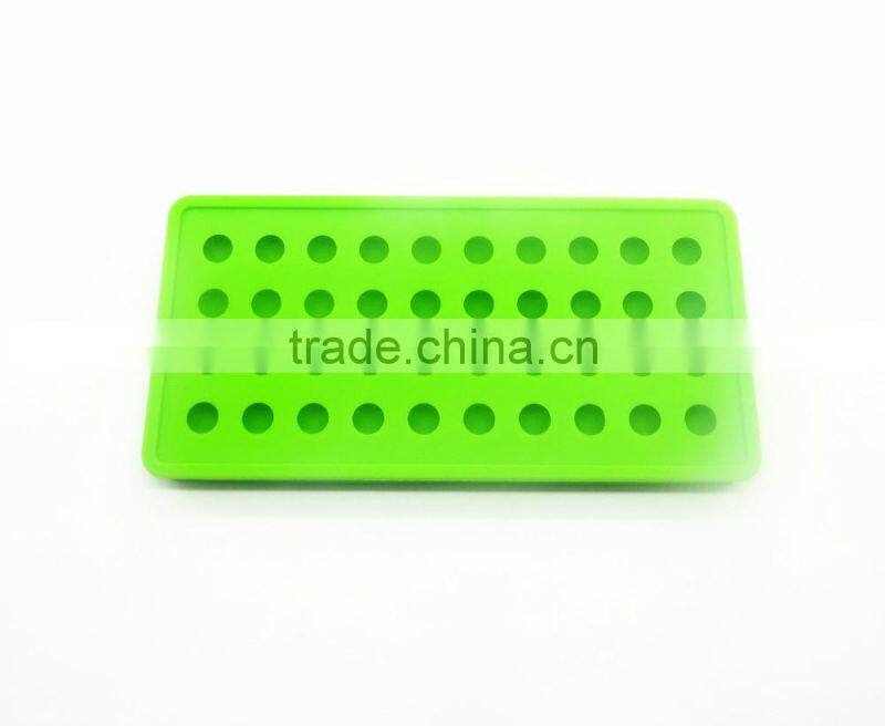 2016 New BPA free FDA food grade 40 cavity 12mm round sphere silicone chocolate mould ball