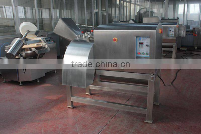 Automatic meat processing machine for electric meat dicer for cubes strips and slices, DRD450 Frozen Meat Dicer