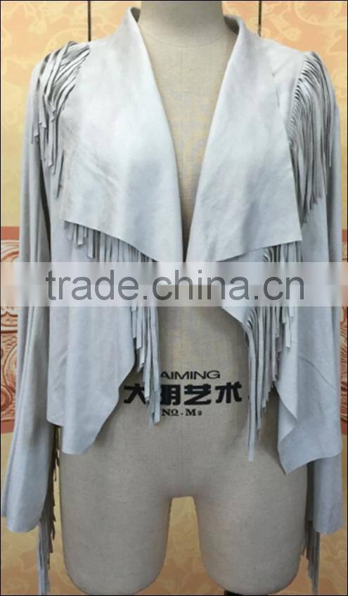 woman fashion Irregular Fringed Cardigan Jacket