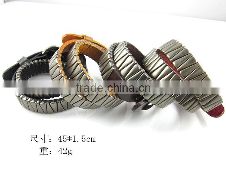 BOSHIHO male leather bracelet/leather ankle bracelets/customizable leather bracelets