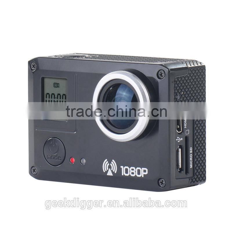 Black AMK5000S Outdoor Wifi Action Camera Video HD DV Car DVRWaterproof 30M Shockproof 20MP 1080P