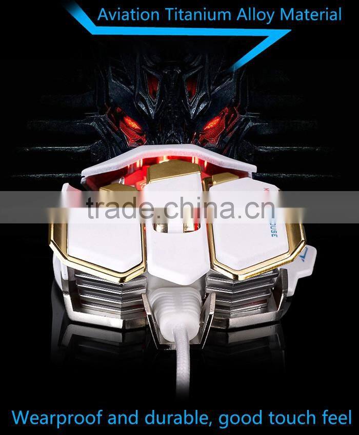 LUOM G10 10 Buttons 4 Colors DPI Adjustable Optical USB Wired Mouse Gamer Professional for Macros wireless Mouse