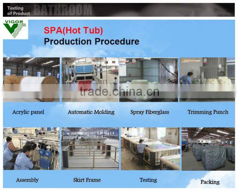 Factory 3 person hot tub outdoor spas