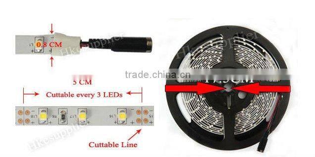 14,4W/m LED Lichtband Rolle mit 5m IP67 DC12V/DC24V