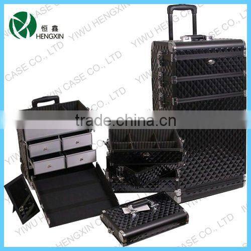 zebra professional rolling makeup case aluminum trolley makeup case