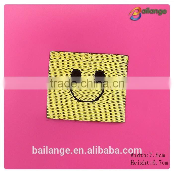 Delicate style wholesale small size smile sequin embroidery patches