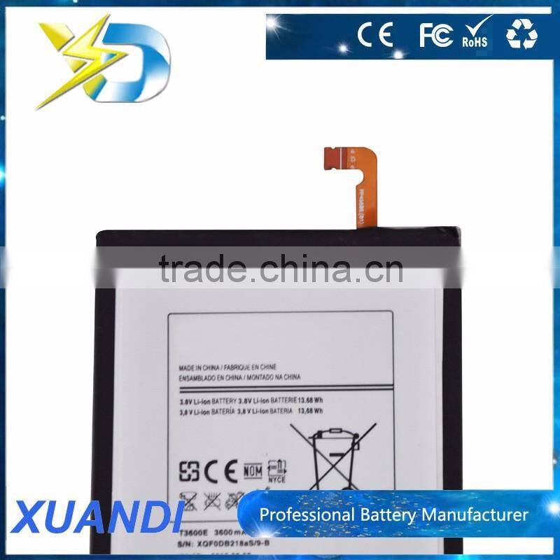 Shenzhen factory high quality 3600mah pad battery T3600E
