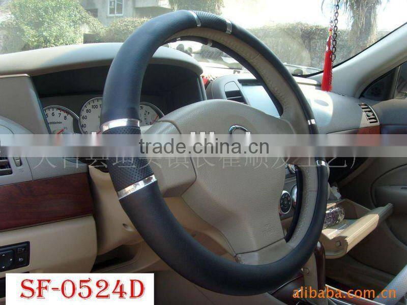 new Cheap hot style PVC/PU car steering wheel covers manufacturers
