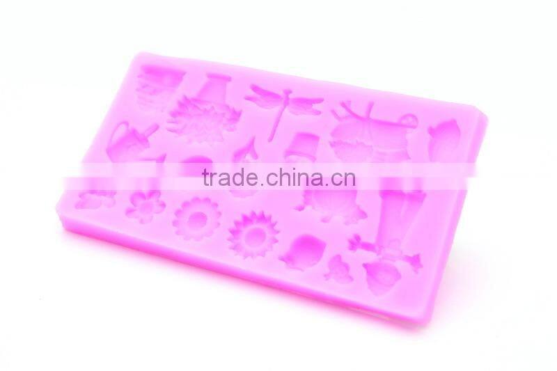 Insects shape silicone fondant mold cake mold insects fondant mold