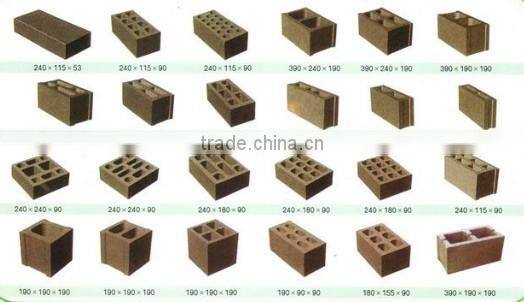 Germany technology QT40-1 Semi-automatic concrete block production line