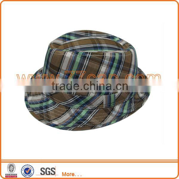 Fashion mens short brim fedora felt hat