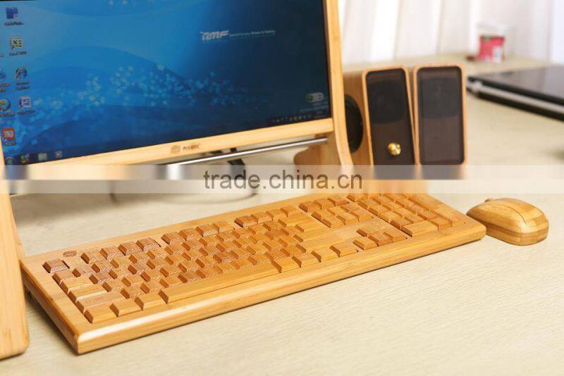 bamboo wood keyboard and mousevery famous promotional series good in design wireless style