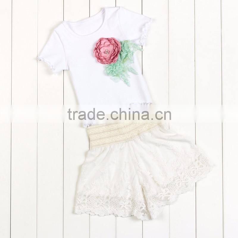 princess girl fancy summer outfits costumes toddler ruffle short lace kids shorts multi-layers shorts with baby girls clothes