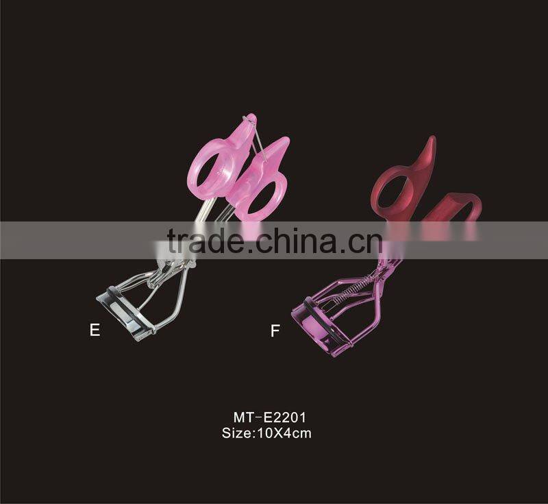 Hot Pink Plastic Handle Eyelash Curlers