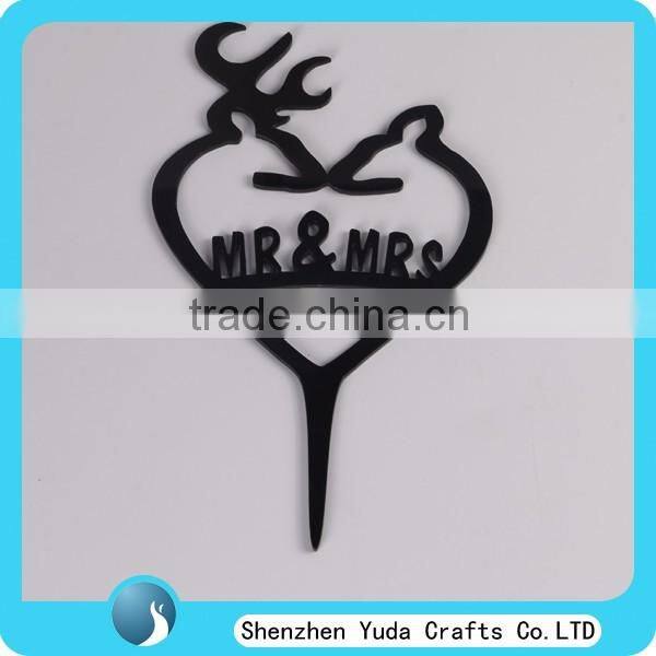 Mr & Mrs Acrylic Wedding Cake Topper